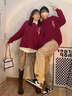 MDlila紅色情侶裝衛(wèi)衣2025春季蛇年本命年衣服男女加絨圓領(lǐng)外套班服定制 紅色 男款 諸事順利（春秋款） L 建議(110-140斤穿) 曬單實(shí)拍圖