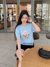 Teenie Weenie小熊女裝毛衣2025夏季新款潮流休閑活力大熊圓領(lǐng)舒適針織衫 淺藍(lán)色 S 曬單實(shí)拍圖