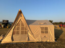 牧高笛（MOBIGARDEN）云墅12.6 戶外露營一室一廳大空間充氣屋型帳篷 和風沙（配打氣筒） 曬單實拍圖