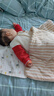 班杰威爾嬰兒衣服春秋冬新生兒寶寶連體衣哈衣爬服過年服 加厚米樂熊 80cm 曬單實(shí)拍圖