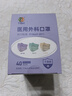 泰恩康一次性滅菌級醫用口罩 莫蘭迪彩色男女潮流個(gè)性口罩醫用獨立包裝 彩虹冰淇淋三色混裝40只/盒 曬單實(shí)拍圖