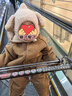 兔兔大文嬰兒帽子加厚秋冬季嬰幼兒男女寶寶護耳帽0-1-3歲兒童圍巾一體帽 純棉內里，帽圍38-48，建議0-2歲 曬單實拍圖