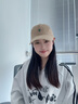 蘇木佰（SOMUBAY）韓版刺繡字母黑色棒球帽女春夏秋大頭圍顯臉小軟頂寬帽檐鴨舌帽子 卡其 M （56-58cm） 曬單實(shí)拍圖