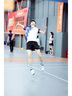 圣希奴（SaintsYno）2025新款夏季韓國羽毛球服套裝男女款夏季短袖運動訓練比賽服定制 931B黑白女套裝(黑裙) XL 曬單實拍圖
