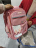 媽媽小幫手女生書(shū)包小學(xué)生新款女孩減負一二三六年級輕便女童大容量雙肩背包 藕粉色+電子手表+6件配飾 【適用3-6年級】大號 曬單實(shí)拍圖