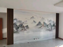 竹木纖維碳晶板電視背景墻客廳影視墻仿大理石山水集成墻板木飾面 其他款式或來圖定制 咨詢客服 平米 曬單實拍圖