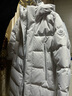 波司登（BOSIDENG）羽絨服男女同款情侶裝長(cháng)款連帽新國標90絨商場(chǎng)同款外套 純凈灰8969 S 160/84A 體重約120-140斤 曬單實(shí)拍圖