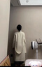 自巧小個子?xùn)|方簡奢風(fēng)灰色立領(lǐng)羊毛雙面呢大衣女冬季2024新款毛呢外套 雅白色 XXS (1碼) 曬單實拍圖