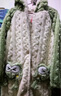 浪莎珊瑚絨睡衣女加絨加厚連帽睡袍大口袋保暖可愛秋冬季家居服套裝 曬單實(shí)拍圖