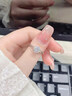 周大金 CHOW TAI KING一克拉莫桑鉆戒求婚戒指女生情侶告白情人節(jié)禮物送女朋友生日禮物 【百切莫桑石】1克拉戒指 曬單實(shí)拍圖
