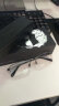 LOHO钛架近视眼镜男大框商务半框眼镜可配近视眼睛镜片光学镜框 DS036 枪色（含1.60E高清洁膜镜片） 含1.60E洁膜镜片 实拍图