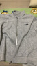 FORNINES立領(lǐng)刺繡重磅加絨衛衣男女潮牌淺灰色運動(dòng)服秋冬加厚美式拉鏈外套 淺灰色常規 L 曬單實(shí)拍圖