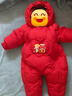 迷你巴拉羽絨服連體衣加厚外出拜年服嬰兒衣服紅色2025新【新年季聯(lián)名款】 曬單實拍圖
