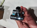 潛水艇（Submarine）壓力表角閥三通馬桶洗衣機三角閥純銅廚衛瓷閥芯一進(jìn)二出雙開(kāi)雙控 銀色壓力表三角閥F412 曬單實(shí)拍圖
