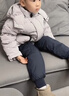 Classic Teddy兒童羽絨褲子男女童冬季加厚保暖羽絨服中大童輕薄長褲 深藍(lán) 150  曬單實拍圖