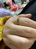 中國(guó)黃金（CHINA GOLD）愛(ài)心黃金戒指女足金結(jié)求婚戒子七夕情人節(jié)禮物送女友老婆生日實(shí)用 【京速達(dá)】足金交織愛(ài)心戒指 曬單實(shí)拍圖