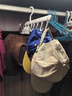 懶角落帽子排鉤掛架宿舍領(lǐng)帶居家收納架多功能多夾子衣柜收納一體衣架 5鉤+5夾 曬單實(shí)拍圖