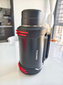 富光保溫壺大容量家用不銹鋼暖水壺新款戶(hù)外旅行壺保溫瓶車(chē)載保冷 黑色 折疊把手【送背帶】 1.9L 曬單實(shí)拍圖