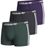 ADIDAS阿迪達斯男士?jì)妊澞信懿竭\動(dòng)防磨腿防磨襠三葉草純棉平角四角內褲 礦物綠+黑灰色+深紫色 3條 M （建議120-140斤） 曬單實(shí)拍圖