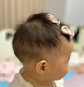 夢幻玫瑰（Menghuanmeigui）兒童花朵夾子寶寶頭飾嬰兒發(fā)夾女公主胎毛發(fā)卡女童發(fā)飾不傷發(fā) 5#粉色月亮草莓 曬單實拍圖