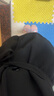 FSHE黑色毛呢外套女秋冬裝2025新款潮中長款韓版西裝領小個子呢子大衣 黑色 M 建議95-105斤 曬單實拍圖