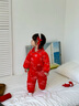 全棉時代嬰兒拜年服冬裝連體衣寶寶過年喜慶衣服新年周歲禮服 亭紅 66 曬單實拍圖