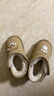 婧麒（JOYNCLEON）兒童雪地靴棉鞋男童女童3-6-12歲加絨加厚秋冬季寶寶童鞋棉靴防滑 卡其色【加絨款建議拍大一碼】 23 碼(內(nèi)長14.5CM) 曬單實拍圖