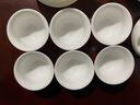 兮元記羊脂玉瓷小茶杯德化白瓷品茗杯茶盞主人杯單杯家用功夫茶具 撇口杯（6個(gè)裝）30ml 曬單實(shí)拍圖