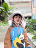 kocotreeKK樹兒童帽子男童防曬帽夏季寶寶遮陽帽女孩海邊太陽帽2025新款潮 爐煙紫（贈(zèng)送防風(fēng)繩+口哨） L碼：建議頭圍52-56cm，8歲以上 曬單實(shí)拍圖