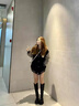 FSHE美式復古寬松棒球服女外套潮ins春秋款2025新款韓版學(xué)生衛衣開(kāi)衫 款黑色 加絨 M 曬單實(shí)拍圖