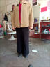 俞兆林（YUZHAOLIN）媽媽裝50歲洋氣毛呢外套時(shí)尚中老年女裝春秋款短款上衣奶奶衣服 卡其色[高品質(zhì)面料升級(jí)] 3XL [建議120-130斤穿] 曬單實(shí)拍圖