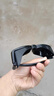 MINCITY濕房鏡男女全飛秒術(shù)后防護眼鏡防風(fēng)沙防塵護目鏡硅膠遮光偏光墨鏡 亮黑框偏光灰片 曬單實(shí)拍圖