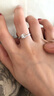 儷萌珠寶 定制18K金鉆戒結婚20分鉆石戒指女克拉求訂結婚顯鉆 主鉆20+15分VVS/FG色 曬單實(shí)拍圖