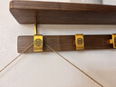 詩亭坊入戶掛衣架墻上創(chuàng)意墻壁掛衣鉤進(jìn)門玄關(guān)衣帽架鑰匙壁掛黑胡桃實(shí)木 黑胡桃木6鉤長70CM+雙層置物架 曬單實(shí)拍圖