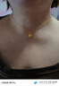 中國黃金（CHINA GOLD）黃金項鏈女士足金吉言金蘋果吊墜生日圣誕節(jié)禮物送女友老婆媽媽 足金吊墜約0.5g*配銀鏈【甄選禮盒】 曬單實拍圖