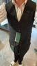 休塔（SUITUP ）【高品質(zhì)】西服男套裝雙排扣高級感紳士西裝男結(jié)婚禮服正裝三件套 雙排佩納墨黑【上衣+馬甲+褲子】 L 【48A】 【下單可備注褲子碼數(shù)】 曬單實拍圖