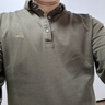 杉杉【羊絨蠶絲】長袖T恤男士翻領(lǐng)保暖磨毛順滑親膚柔軟舒適休閑上衣 曬單實拍圖
