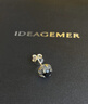 IDEAGEMER原創(chuàng)925銀火焰紋耳釘男款時尚潮流痞帥復(fù)古個性百搭男生寶石耳飾 925銀火焰紋耳釘-單只 曬單實拍圖