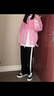 Jret冰絲薄款闊腿褲女裝夏季薄款直筒褲子女寬松顯瘦垂感運動休閑褲女 黑白拼[春夏季] 薄款 M 建議80-100斤 曬單實拍圖