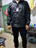 EJOT夏秋防嗮衣夾克男士外套薄款韓版潮帥氣透氣情侶防嗮服男女皮膚衣 D21-0純色黑色  XL 100-120斤 曬單實(shí)拍圖