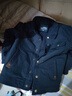 JEEP SPIRIT戰地棉襖棉服男冬季加絨加厚短款羊羔絨外套大碼寬松中年工裝棉衣 黑藍 L 110-125斤 曬單實(shí)拍圖