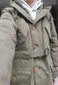馬登工裝 美式復古M47派克服抓絨連帽軍大衣中長款保暖厚棉服外套男冬 軍綠色 M 曬單實拍圖