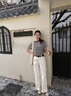 ELAND【臻棉T】衣戀T恤女學(xué)院風(fēng)圓領(lǐng)寬松舒適短袖上衣25夏季新款 藏青色(59)Navy M /165 曬單實(shí)拍圖