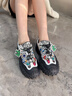 快樂瑪麗（J&M）運動鞋女2025春季新款厚底露營防滑戶外登山鞋休閑鞋百搭老爹鞋女 白色 （四季款/卡通印花新款） 37 (曬圖送20元紅包） 曬單實拍圖