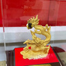 菲斯鉑亞黃金龍擺件龍騰四海絨沙金生肖龍生日賀禮工藝辦公室桌面開業(yè)禮品 龍騰四海（小號）14*10*17CM 曬單實拍圖
