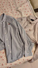 ABERCROMBIE & FITCH【牛津襯衫】男裝25春夏美式經(jīng)典小麋鹿長(zhǎng)袖開(kāi)衫襯衫KI125-5083 棕紅色條紋 M (180/100A) 曬單實(shí)拍圖