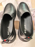 百麗（Belle）軟底商務(wù)休閑皮鞋男春夏新款一腳蹬真皮豆豆鞋A1010AM3 黑色-單里 39 曬單實(shí)拍圖