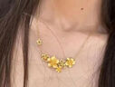 凰天黃金三生花項(xiàng)鏈女新款時(shí)尚999足金繁花似錦花520520送女朋友禮物 黃金三生花項(xiàng)鏈/金重約6.06克 曬單實(shí)拍圖