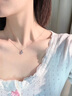 法蔻（farcoko）品牌一心一意莫桑鉆石項鏈女鎖骨鏈時(shí)尚飾品生日情人節禮物送女友 一心一意項鏈-鑲嵌莫桑鉆 -【精美高檔禮盒】 曬單實(shí)拍圖