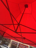 喬洛普四腳帳篷加厚雨棚大傘戶(hù)外遮陽(yáng)棚擺攤折疊伸縮棚雨篷廣告停車(chē)雨棚 【2x2米】加固黒架紅色 曬單實(shí)拍圖